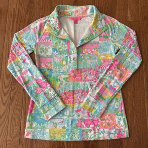 Lilly Pulitzer Pullover Women’s XS Colorful Captain Popover State Of Mind RARE